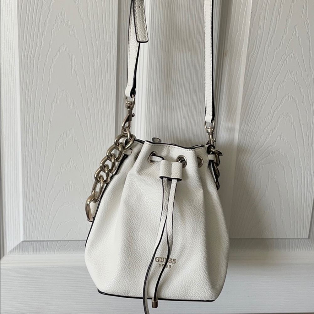 Guess white bag